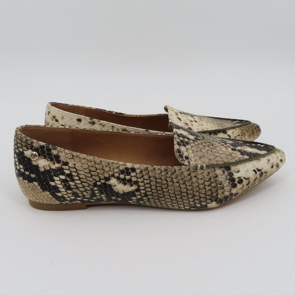 GUESS 8 M Erica Faux Leather Snakeskin Snake Python Pointed Toe Flats Shoes NEW - Picture 8 of 13